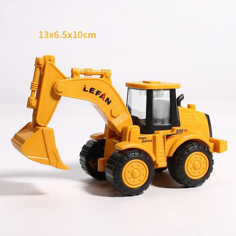 Children's Inertia Car Excavator Boomerang Car Baby Mixer TruRoad Roller Non-Remote Control ClEngineering Car Toys
