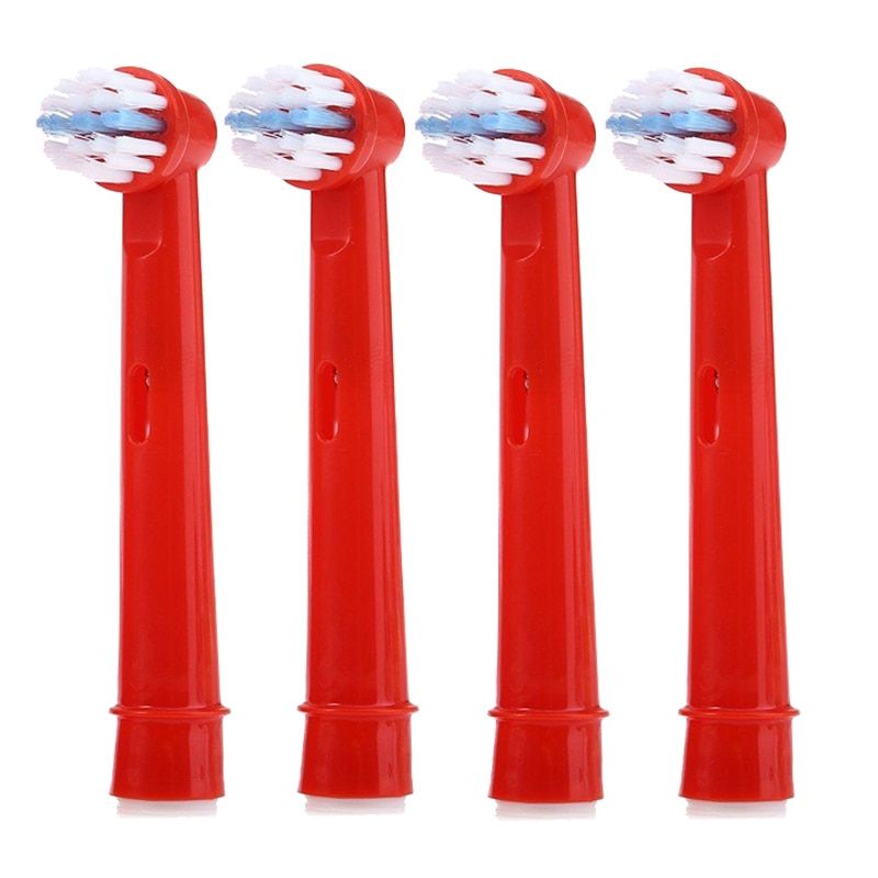 Electric Toothbrush Replacement Heads For Oral B Vitality Sensitive Clean Stage Power Tip Profesional Care For Family Use(Kids EB-10A Red)