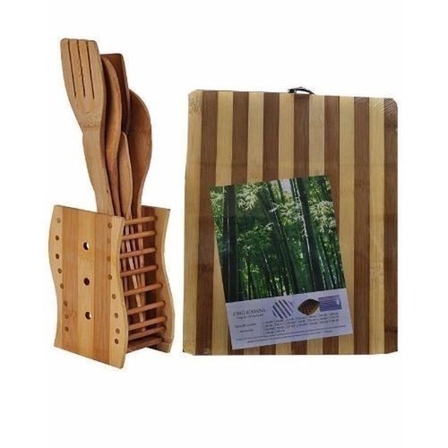 Wooden Spatula Set With Chopping Board