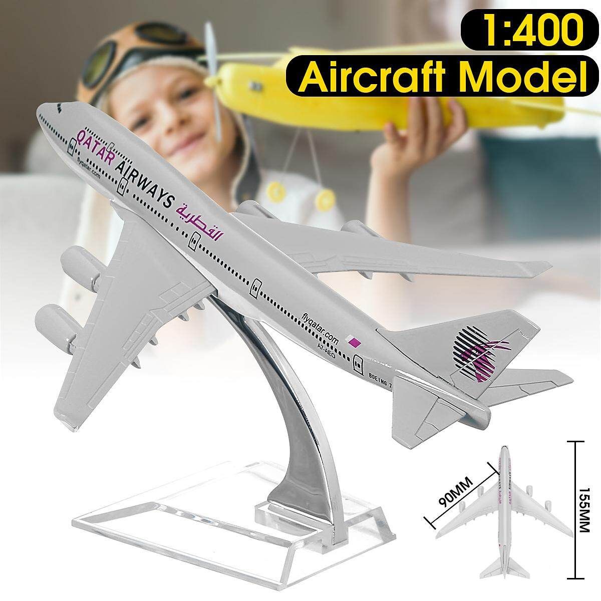 B747 QATAR 160mm 1:400 Metal Plane Model Boeing Diecast Airlines Aeroplane Scale Desk Toy