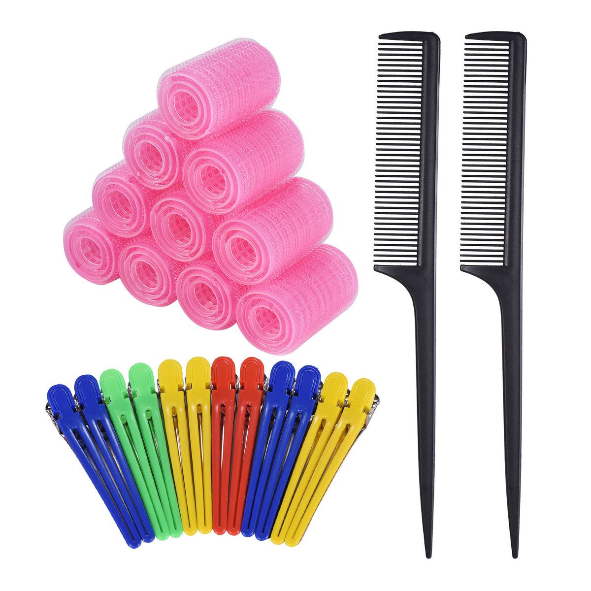 30PCS Hair Rollers Set Self Grip Salon Hairdressing Curlers