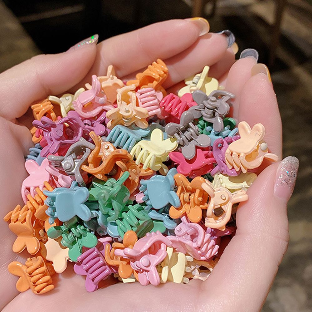 50pcs Mini Hair Clips Small Grip Claw Kids Hair Clamps