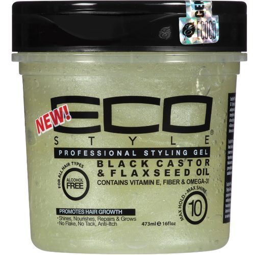 Professional Styling Gel (16 OZ) Black Castor & Flaxseed