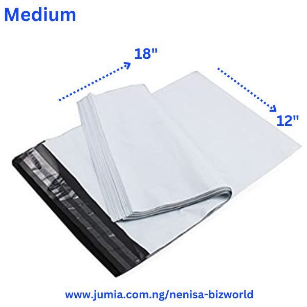 Courier Bags / Courier Nylons /Poly Mailer- Invoice Pocket 100pcs Medium- A3 -30x48cm -12/18 Inches