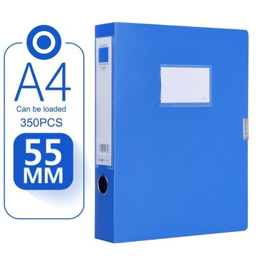 Thick Portable A4 PP Document File Box Lightweight Business File Folder Storage Bag For A4 Sized Paper School Office Supply A4 Width 5.5CM