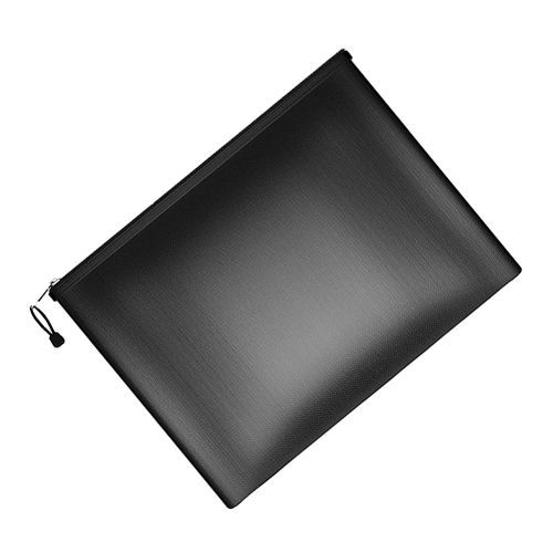 Document Bag Fireproof Pouch Holder File Organizer A4 Storage Money Envelope Fire Resistant Safe Folder Waterproof Zipper Cash Black