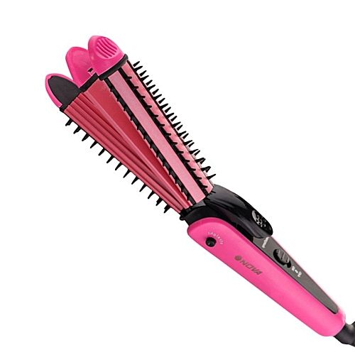 Hair Curler & Straightener 3 In 1 Hand Crimper