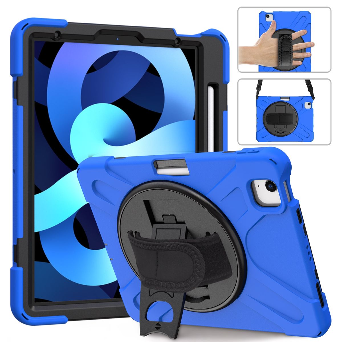 Silicone + PC Protective Case For IPad Air (2020)-Blue