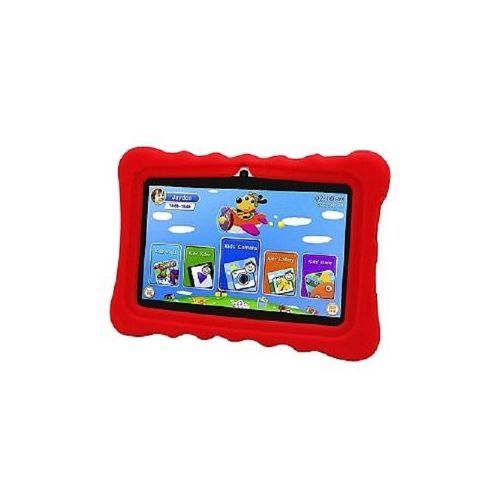 A36 KIDS LEARNING TABLET 7 INCH, ANDROID 8.1 WI-FI, QUAD CORE, DUAL CAMERA (Red Pouch )