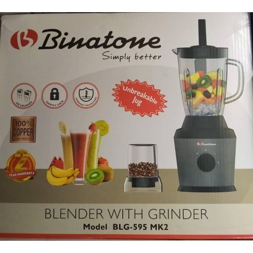 1.5L Unbreakable Jug Blender /Grinder With Stirring Stick