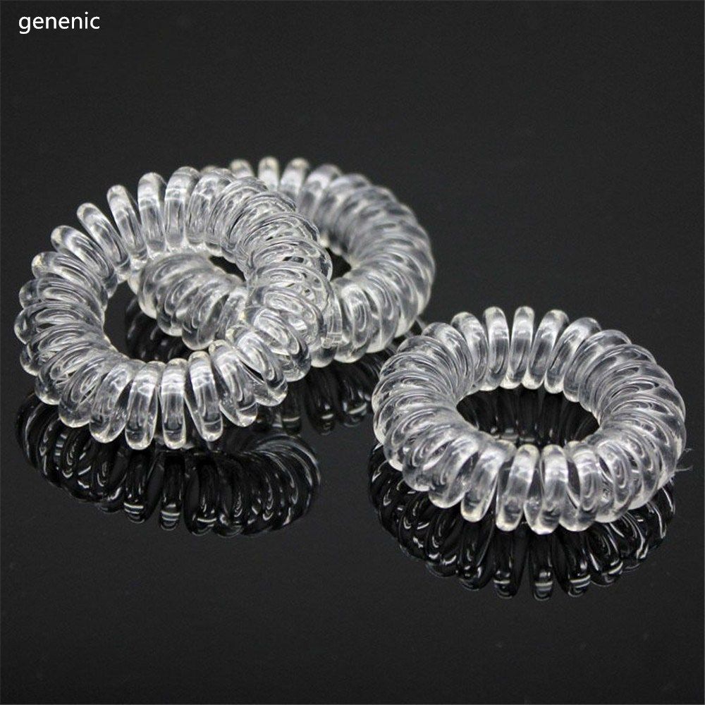 5x Girls Crystal Elastic Rubber Hairband Phone Wire Hair