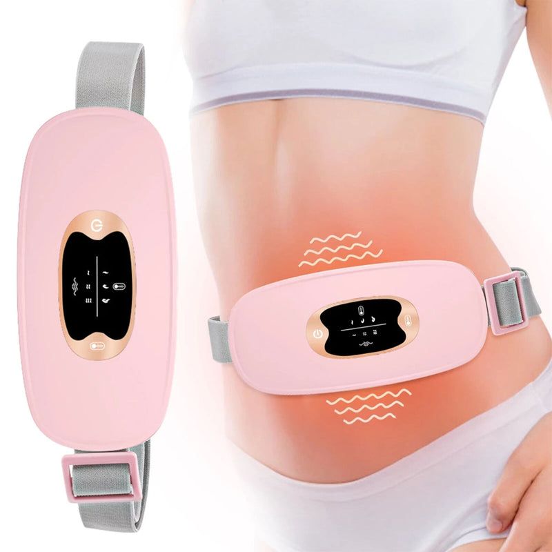 Menstrual Period Pain Relief Device Heating Portable Heating Pad Self Massage Period Cramp Massager Colic Belt Massager