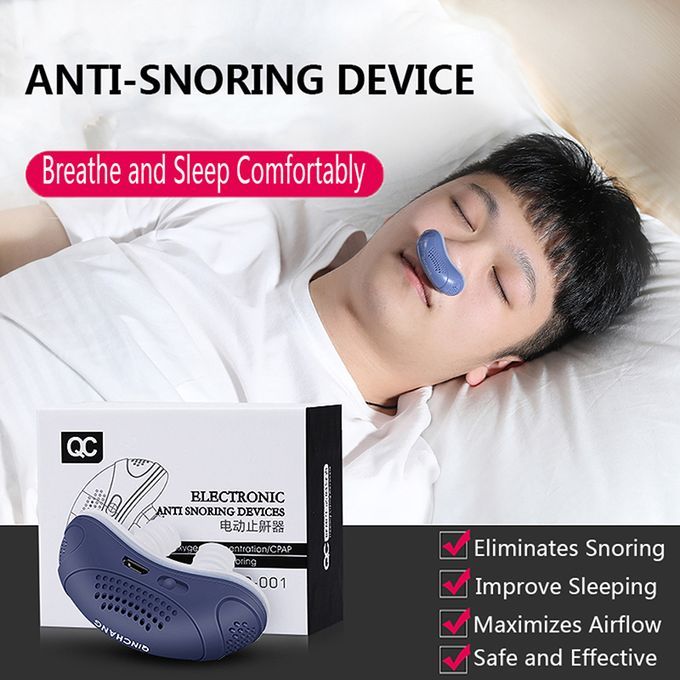 Electric Anti Snoring Device Sleep Apnea Snore Aid Stopper