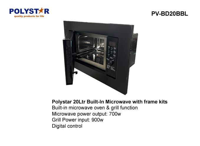 20L Built-in Microwave Oven & Grill Function With Frame Kits
