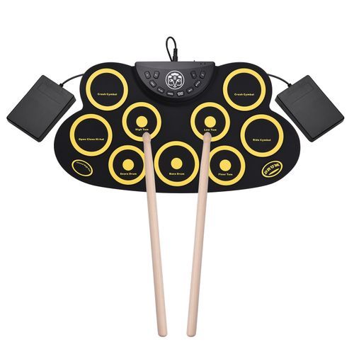 Portable Folding Electronic Drum Pad Silicon Digital Drum