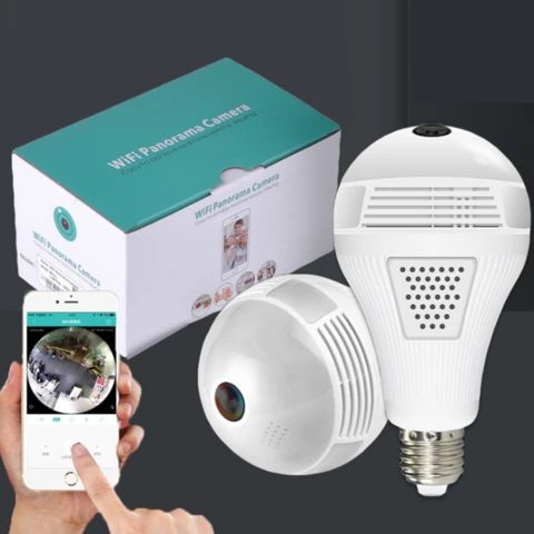 Panorama Camera Wireless Light Bulb Camera Wifi 360 Degree Camera