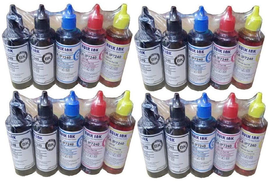 Bulk Ink Refill Pack For Canon Printers X 4Packs