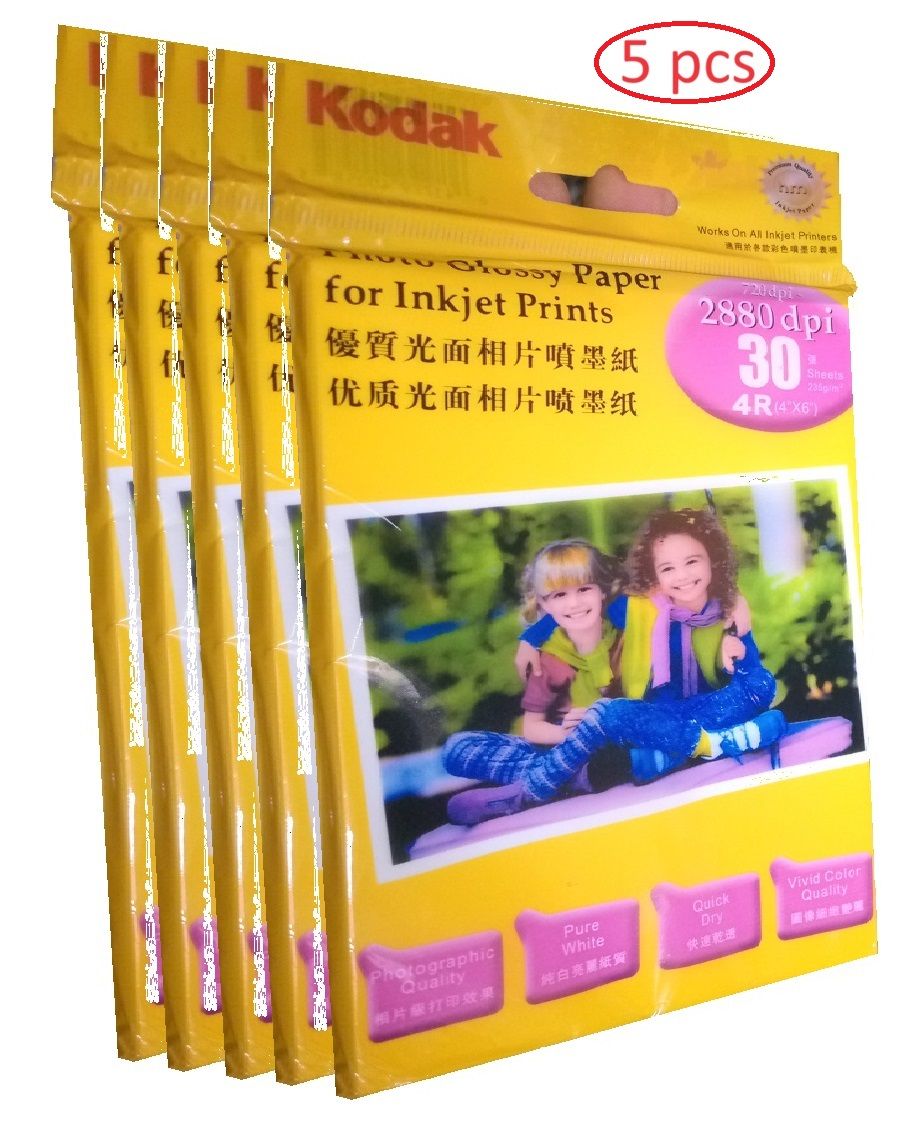 Photo Glossy Paper 4R Size For Inkjet Prints X 5pcs