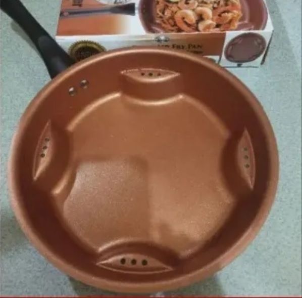 Scratch Resistant Steel Air Fry Pan
