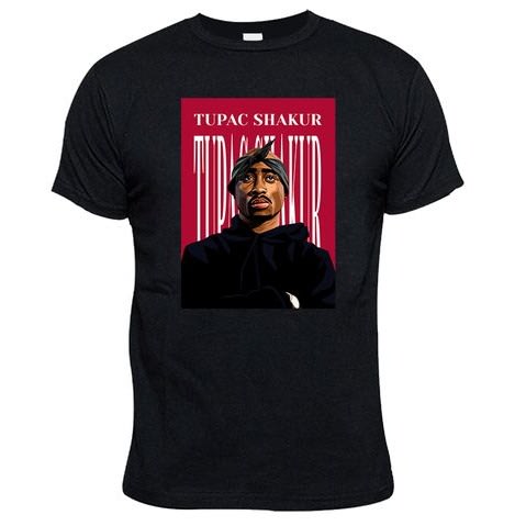 Chrysolite Designs Tupac Shakur Premium Class T-shirt - Black