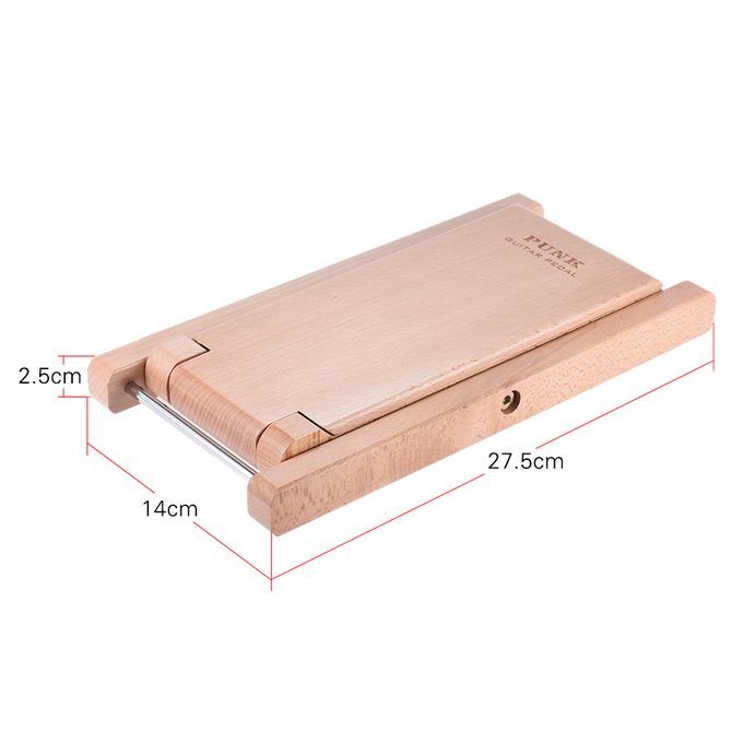 Foldable Wooden Guitar Foot Rest Stool Pedal 4-Level