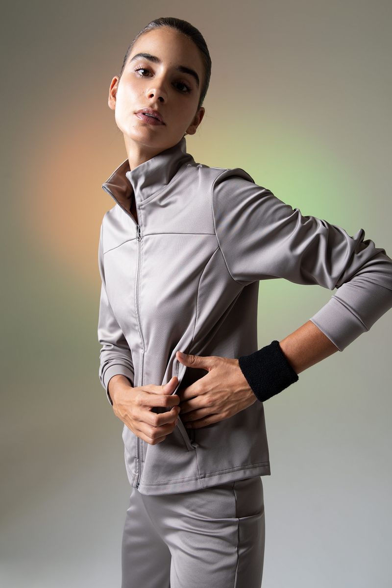 Woman Standart Fit Knitted Cardigan-Grey