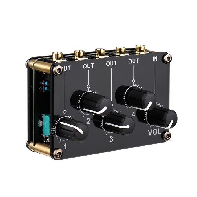 1-in-4-out Passive Mixer Module Mini Stereo 4-Channel