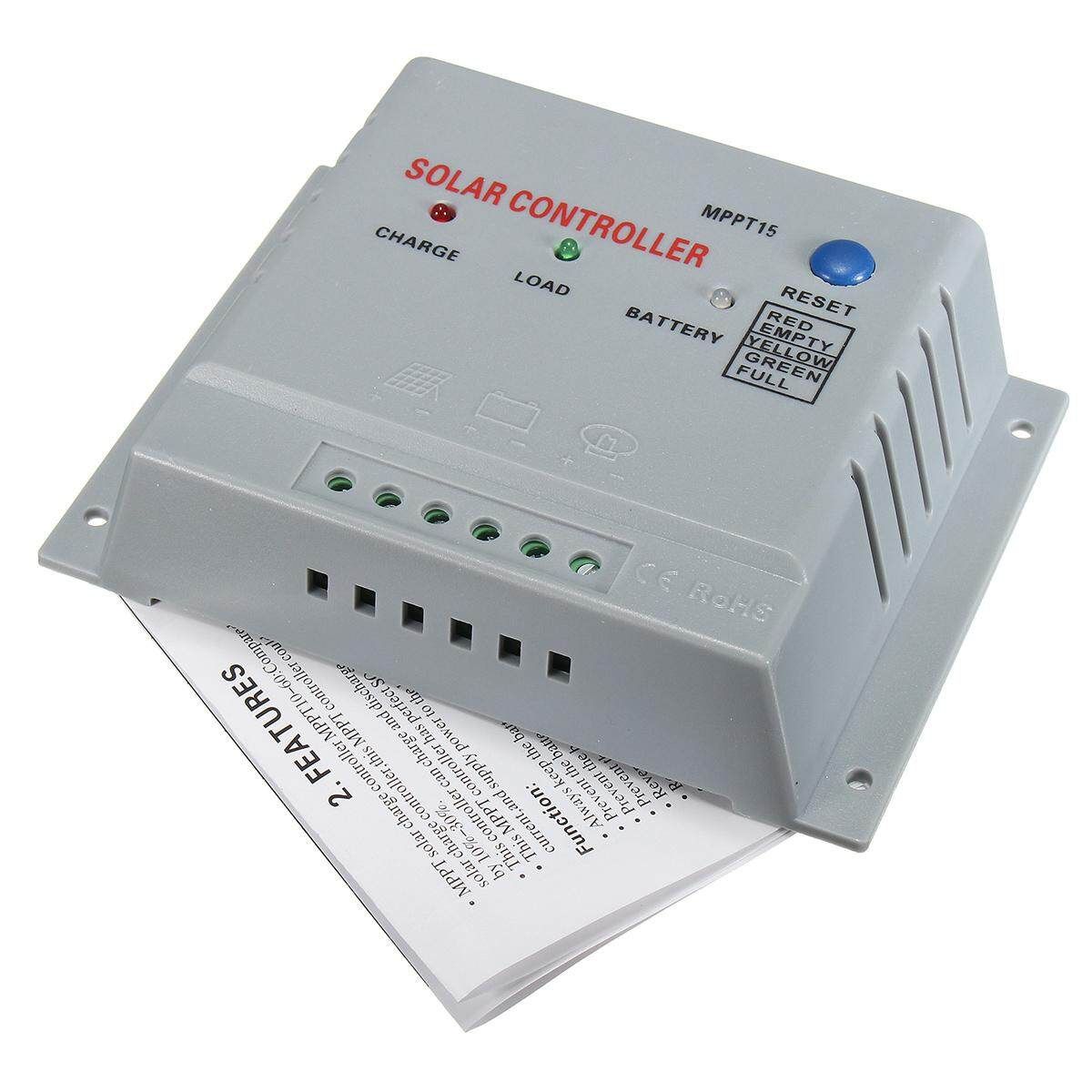 10A/15A MPPT Solar Panel Charge Controller Regulator 12 24 Volt Auto USA 10A 10A