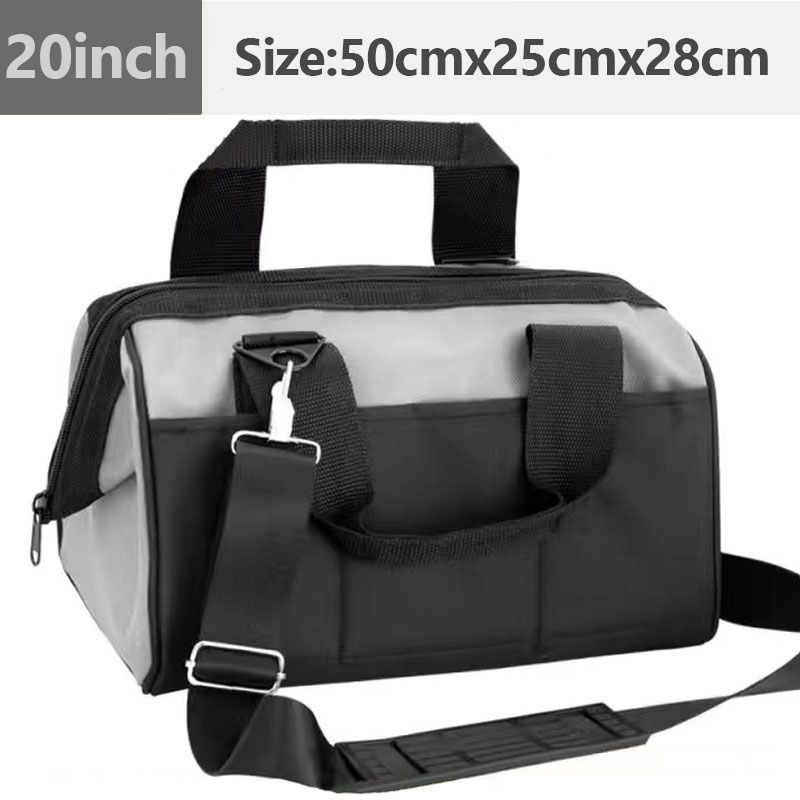 Electrician Small Tool Bag Organizer 14Pockets Tool Tote Large Capacity Waterproof Canvas ToolBag For Heavy Duty For Men Plumber