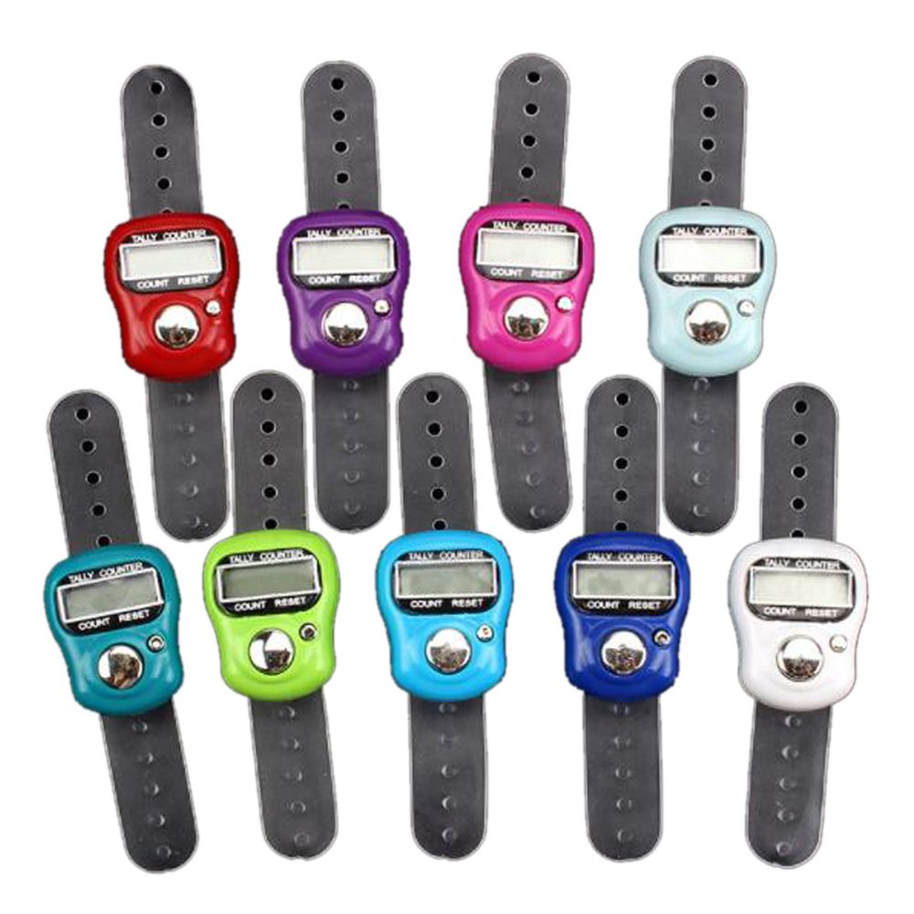 LCD Electronic Finger Hand Ring Knitting Row