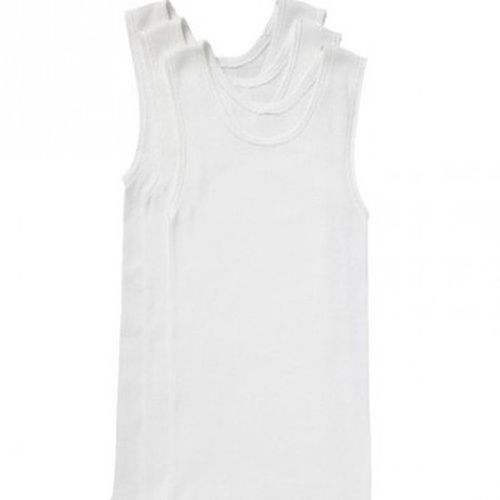Set Of 3 Kids Baby Boy Singlet - White