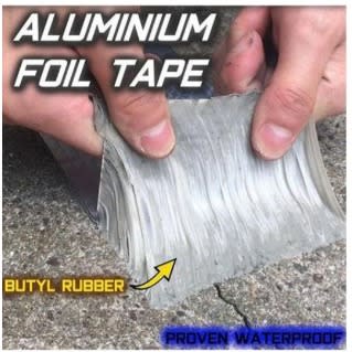Aluminum Foil Butyl Rubber, Waterproof Tape Adhesive Sealing Best For Rv Roof Marine Repai