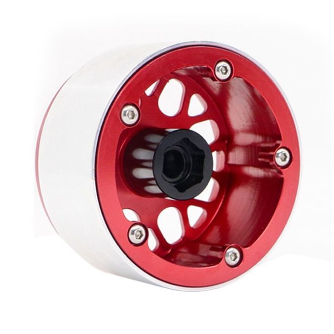 For S X10 Traxxas4 Trx-4 Remote  Limbing  Ar Aluminum Alloy Wheel Hub-black&red
