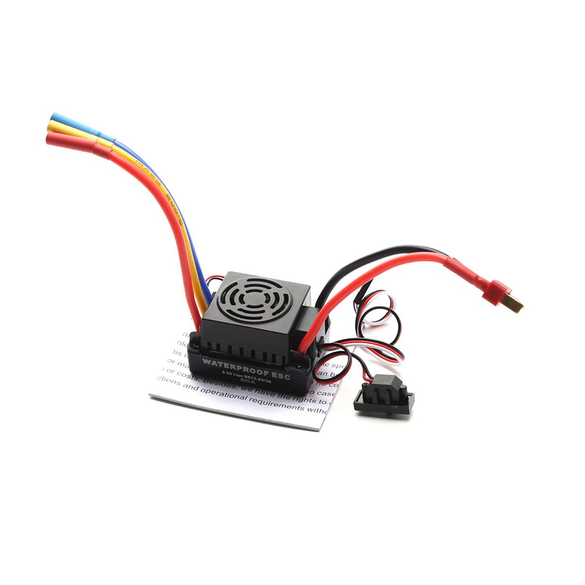 60A Brushless ESC Electronic Speed Controller T Plug 5.8V 3A BEC for 1/10 RC Car