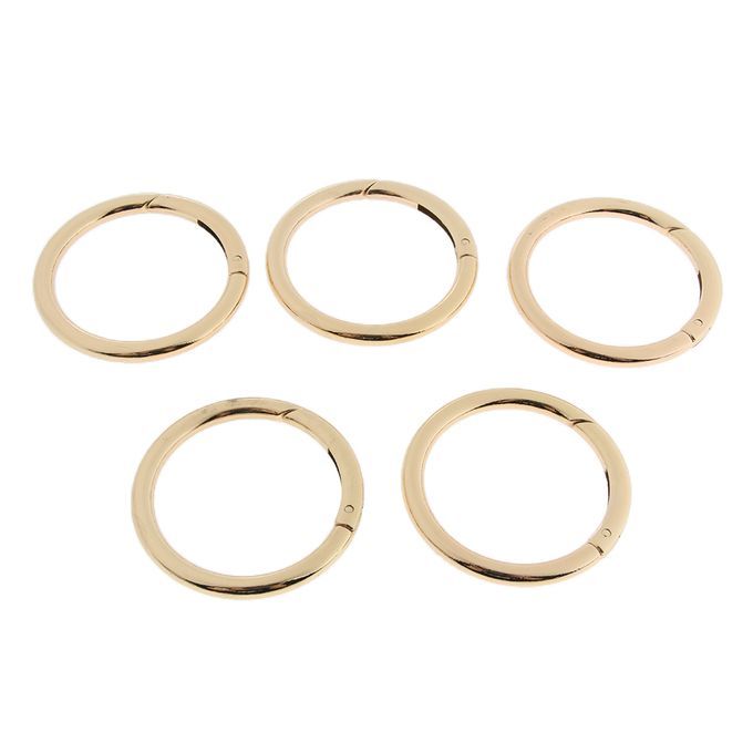 5PCS 51mm Round Spring Snap Clip Hook DIY Accessories For Handbag