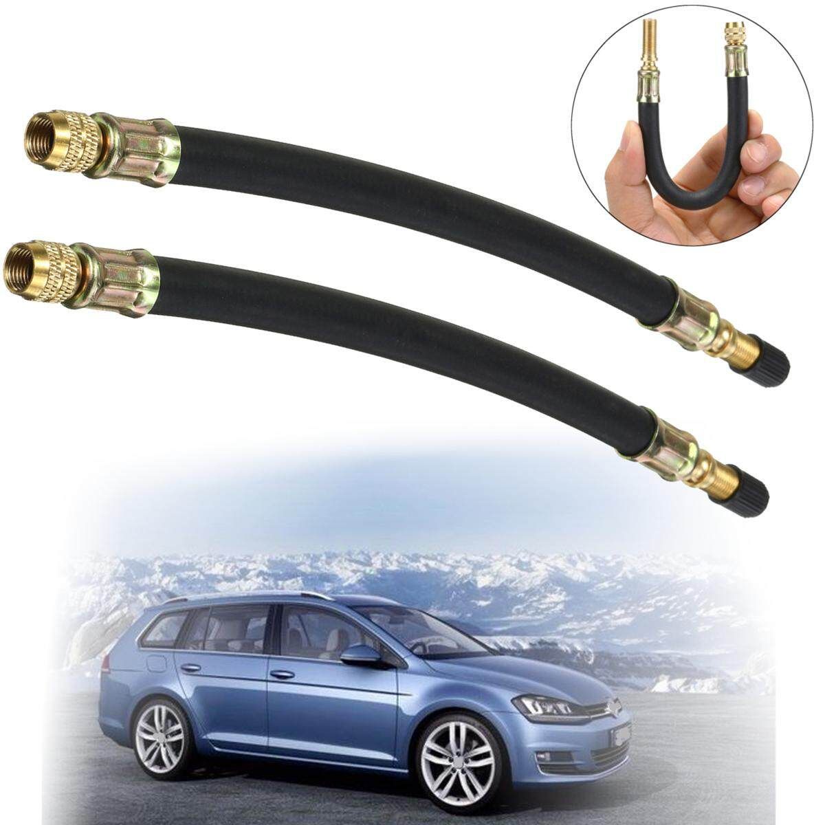 2Pcs 21cm Wheels Tires Tyre Valve Extension Flexible Rubber Twin Wheel Adapter Lorry Van Bus