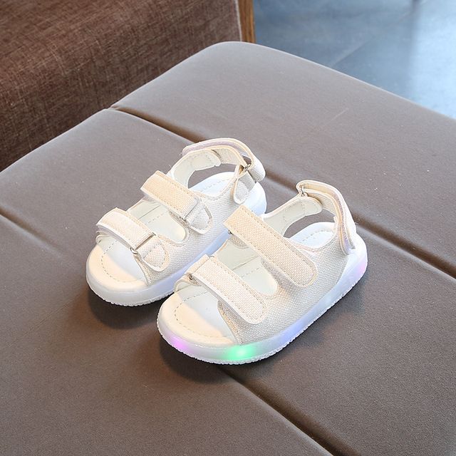 Size 21-30 Baby Anti-Slippery Toddler Sandals Children Led Light Up Sandals