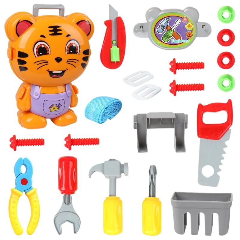 Children's Cartoon Backpack Through Home Suitcase Tiger