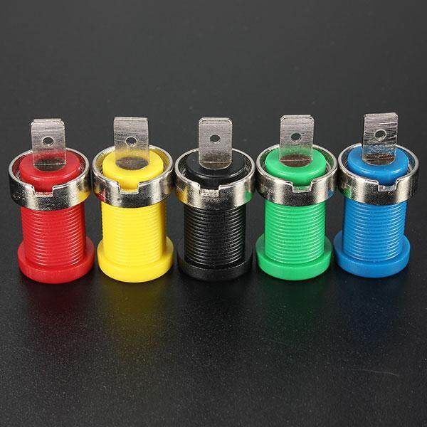 5pcs Connector Set Binding Post Banana Jack For 4mm Safety Protection Plug