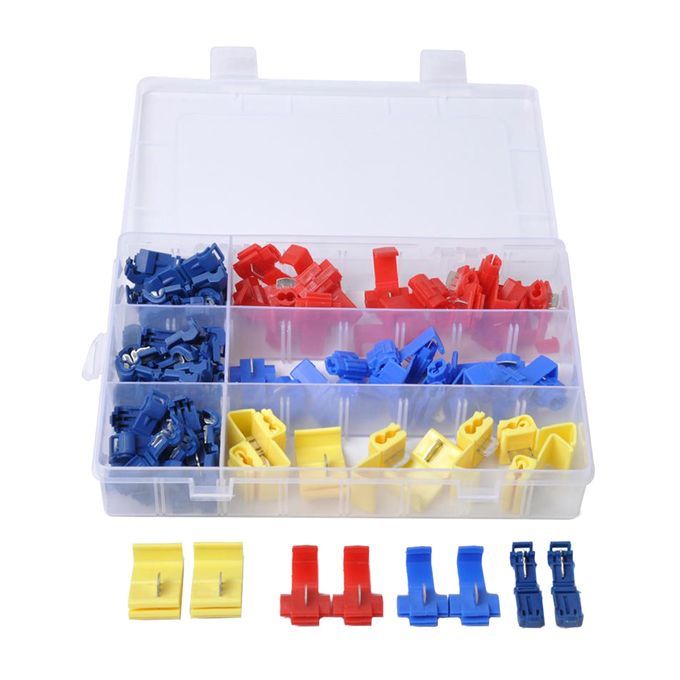 85pcs T-Taps Insulated Quick Splice Lock Wire Terminals Connectors Set
