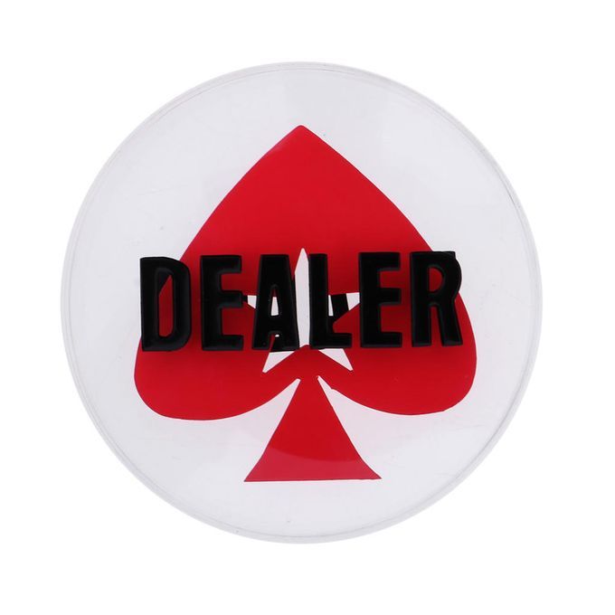 8cm Crystal Poker Dealer Button Casino  Blackjack Roulette
