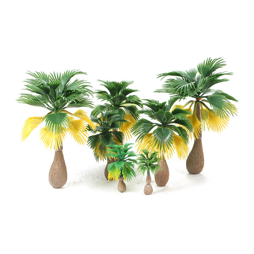 15pcs Miniature Landscape Scenery Layout Model Train Palm