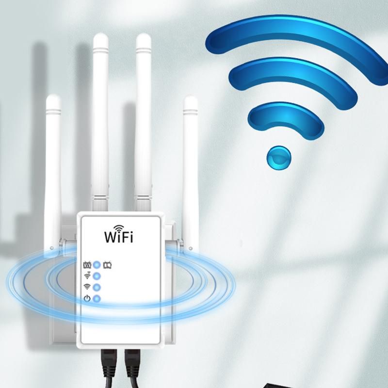WIFI signal amplifier 5G dual-band intensifier Gigabit 1200M router