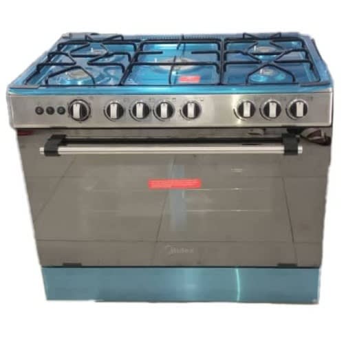 Mediafly 5 Burners Gas Cooker - 90 X 60 cm