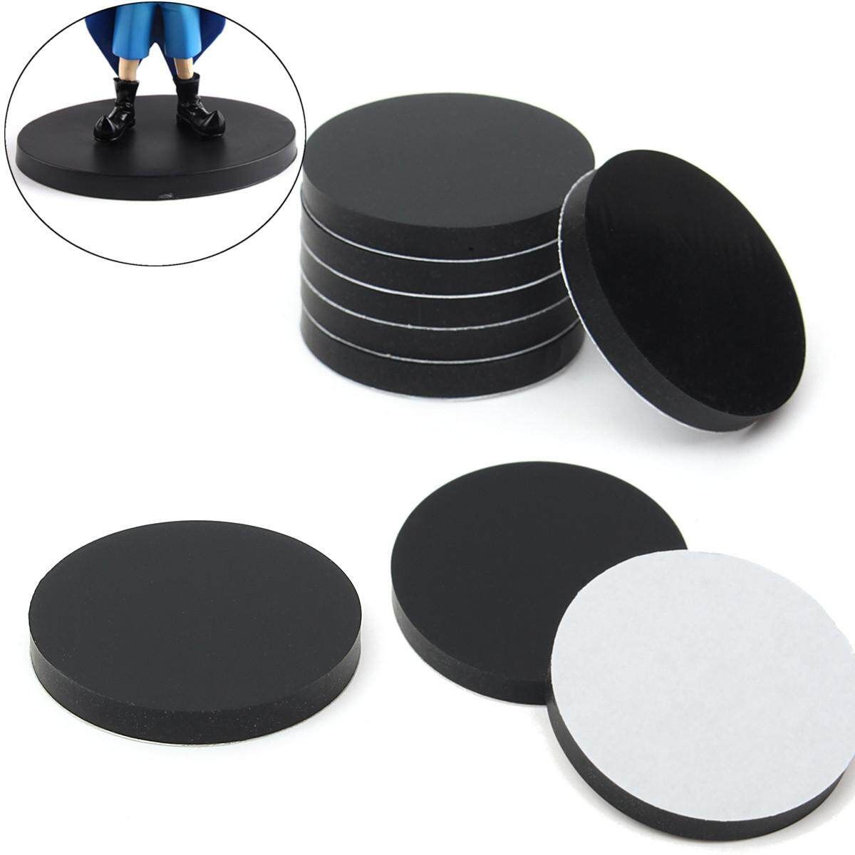New 20 PCS 32mm Round Bases Black Antiskid Silico Model Bases For Wargames