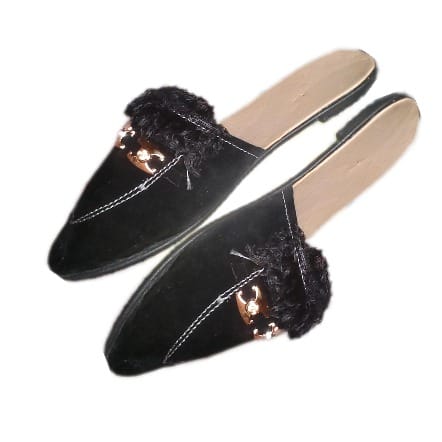 Flat Leather Slippers