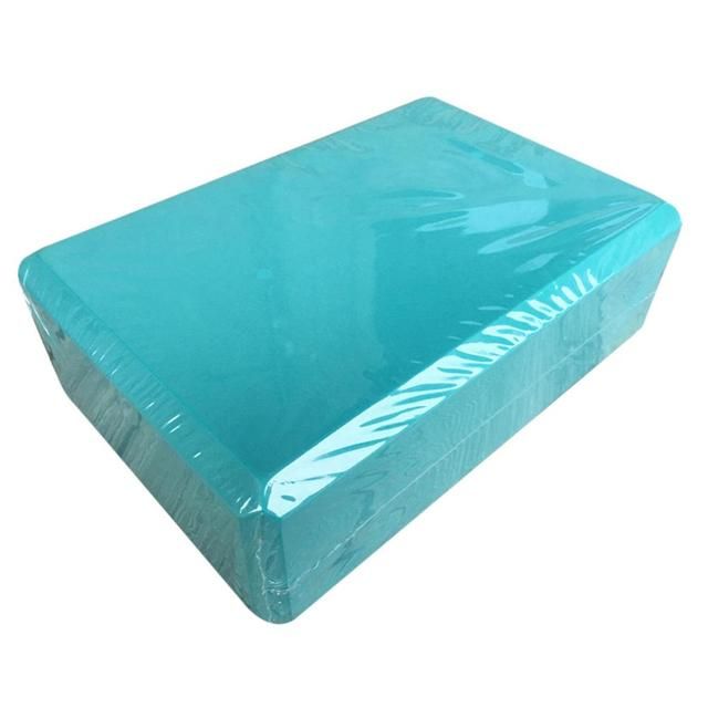Gym Fitness Eva Fome Roller Yoga Cork Block Foam Sky Blue