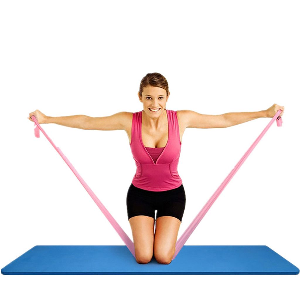(GN)2pcs Elastic Yoga Pilates Stretch Resistance 1.5m Long Exercise Fitness Band Belt Elastic Bands For Sports And Expanders #40 WAR