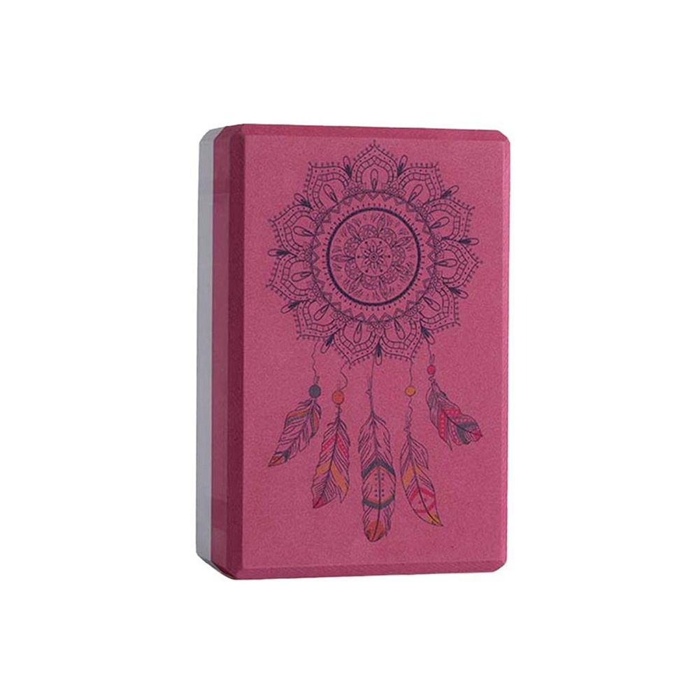 Dreamcatcher EVA Yoga Brick Block Stretching-Wine Red+Grey