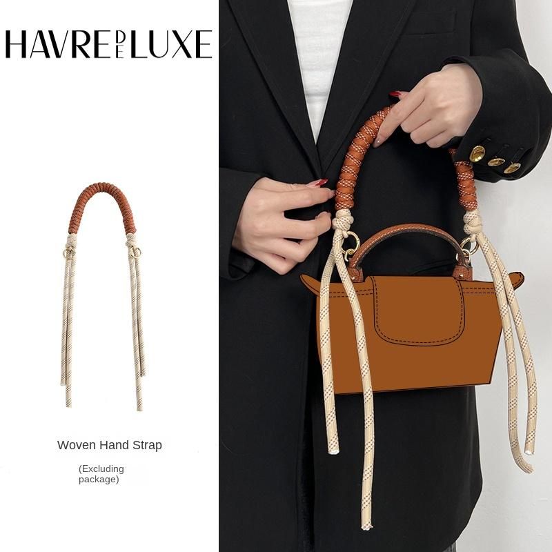 Bag strap for Longchamp mini bag woven strap bag transformation bag accessories short buckle